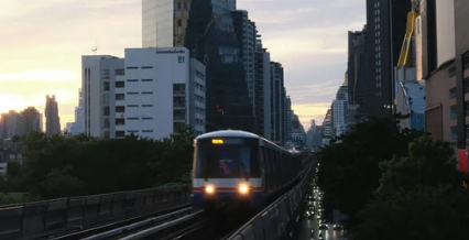 Railway train in Thailand